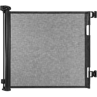GREENSAPPIRE Treppenschutzgitter Türschutzgitter Ausziehbar 0–140 cm, Kinderschutzgitter für Babys & Haustiere – Einziehbares Sicherheitsgitter für Treppen, Türen & Balkon (Schwarz, 140CM)