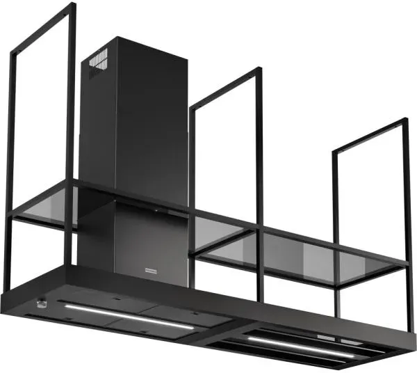 Franke Mythos T-Shelf FMY F180 MB - Inselhaube mit 5 Jahre Garantie, Black Matt, 325.0678.073, ca. 180 cm