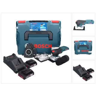 Bosch GSS 18V-13 Akku Schwingschleifer 18 V + 2x Akku 2 Ah + Ladegerät +
