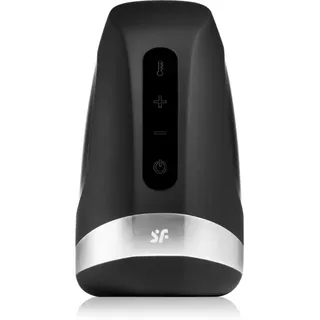 Satisfyer Men Heat vibration Masturbator vibrierend Black 14 cm