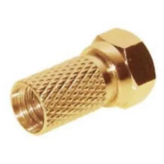 TronicXL 10 Stück F-Stecker 6,8mm I Highend vergoldet I 3D I HD TV I 4K I für Sat I Kabelfernsehen I DVB-T