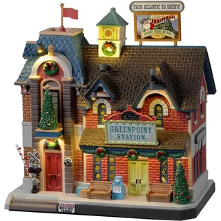 Lemax 25866-UK Caddington Village Lighted Building: Greenpoint Railroad Station