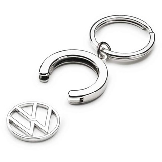 Volkswagen 000087010BT Schlüsselanhänger Pfandchip Einkaufswagenchip Keyring Anhänger, mit neuem VW Logo