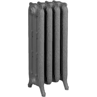 HG-TEC Gussradiator Oslo RAL 7022 6 Gl. BH 768 NA 600 BL 456 BT 225 m Fuß