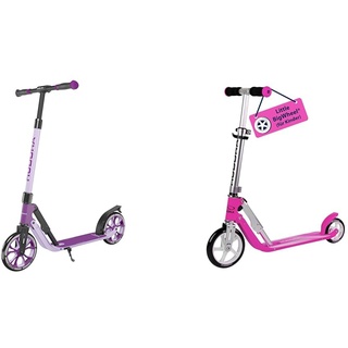 HUDORA BigWheel® 205 Advanced Scooter - Komfortabler Aluminium-Roller für bis zu 100kg & Little Big Wheel Scooter Magenta Roller Kinder - Verstellbare Lenkerhöhe von 68 bis 74 cm