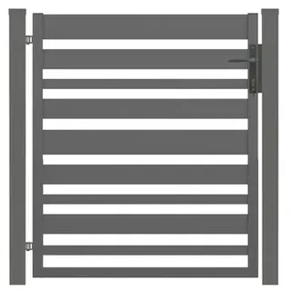 POLBRAM STEEL GROUP SP. Z O.O. SP.K. Einzeltor »Sia 100«, BxH: 90 x 100 cm, inkl. Pfosten, anthrazit, verzinkt - grau
