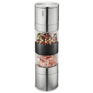 GEFU Doppelmühle LAMOLA 18,8 cm Silber unbefüllt