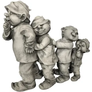 OF Wichtel Polonaise Figuren - Gartenfiguren Gnom, Trolle für außen - Wetterfest, Outdoor geeignet - 35 cm groß