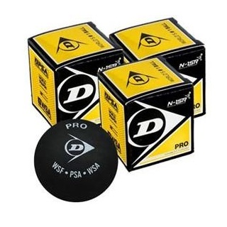 DUNLOP Squashbälle 3er 2gelbe Punkte