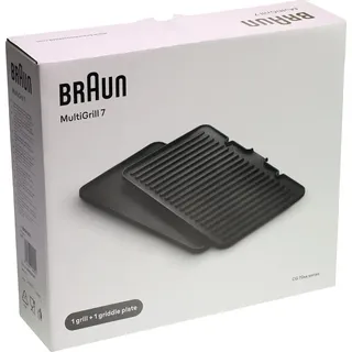 Braun Grill- und Pfannenplatten für MultiGrill 7 AS00006344 Schwarz