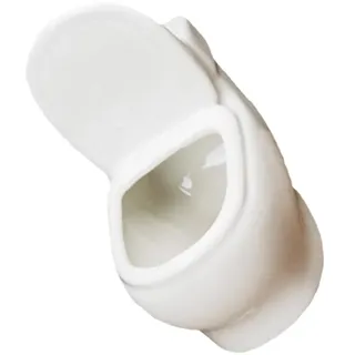 Sosoport Weiße Keramik- -töpfe Kreativ Für Und Blumen Closestool-Design Geruchsneutral Home-Office-