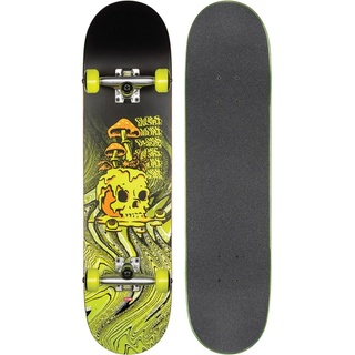 GLOBE G1 NATURE WALK Skateboard black/toxic yellow - 8.125