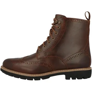 CLARKS Herren Batcombe Lord Chelsea Boots, Dark Tan Lea, 46