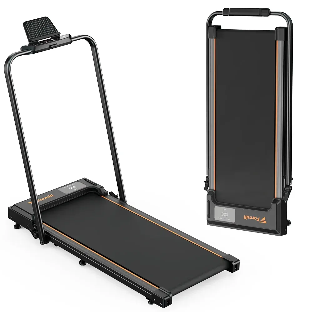 Formill FT51 2-in-1 Laufband, Max. Geschwindigkeit 1-10km/h Elektrisches Laufband, Installationsfrei, Laufband für Zuhause Faltbares Gehpad
