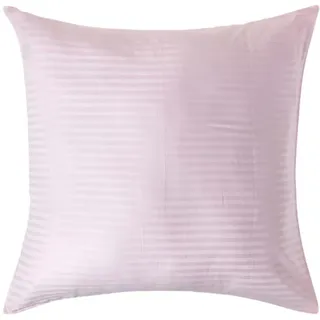 Homescapes Kissenbezug Gestreift 80 x 80 cm Rosa