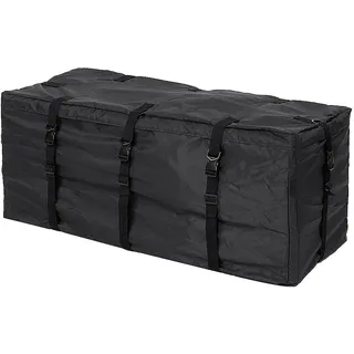 Sparrow Angel Auto Dachkoffer 120x50x50cm Auto Dach Rack Tasche Cargo Auto Dach Box Gepäckaufbewahrung wasserdichte Träger Reise Oxford Tuch für Fahrzeuge SUV Van Auto (Color : Black)