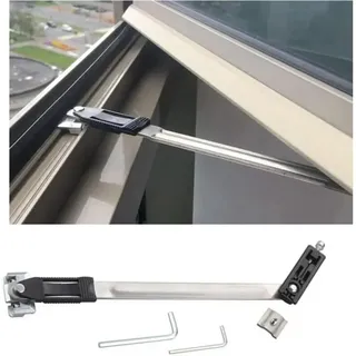 Fensterbegrenzer Aus Edelstahl, Fenstersicherung, Fensterstopper, Fenstersicherung Gegen Öffnen, Kindersicherung, Fensterwindstopper, Bohrfreier Fensterstopper