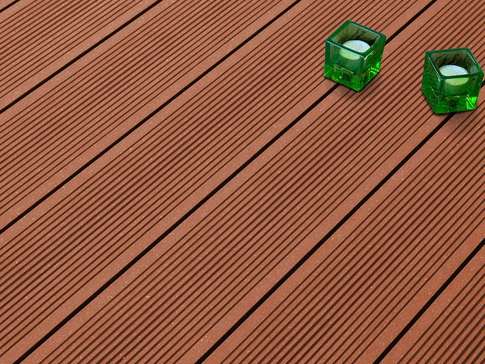 26x145 mm Kovalex® Exklusiv WPC-Terrassendiele, braun, gebürstet, Hohlkammerprofil Längen:1,00 bis 6,00m, Profil: grob/fein