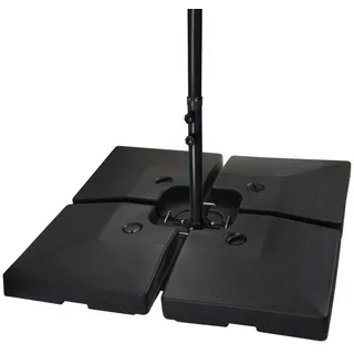 Montafox Schirmständer Kunststoff 90 Liter Schwarz