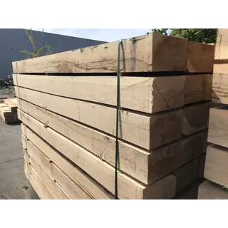 Eiche Gartenschwellen, 150x260 mm, AD, sägerau, Länge: 2,60 m