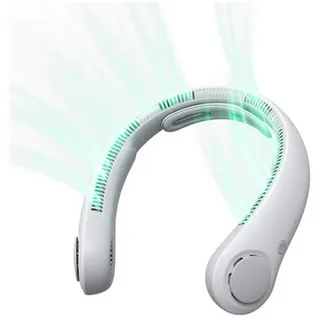 JISULIFE Nackenventilator 4 5000mAh Tragbarer USB-Nackenventilator -