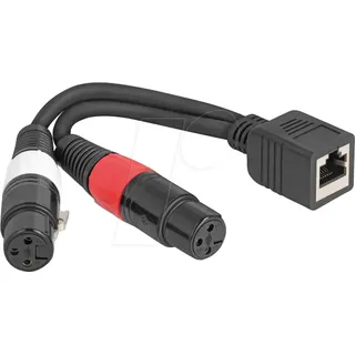 DeLock 88178 - XLR Audio Extender & Adapter, Cat. 5, 20 cm