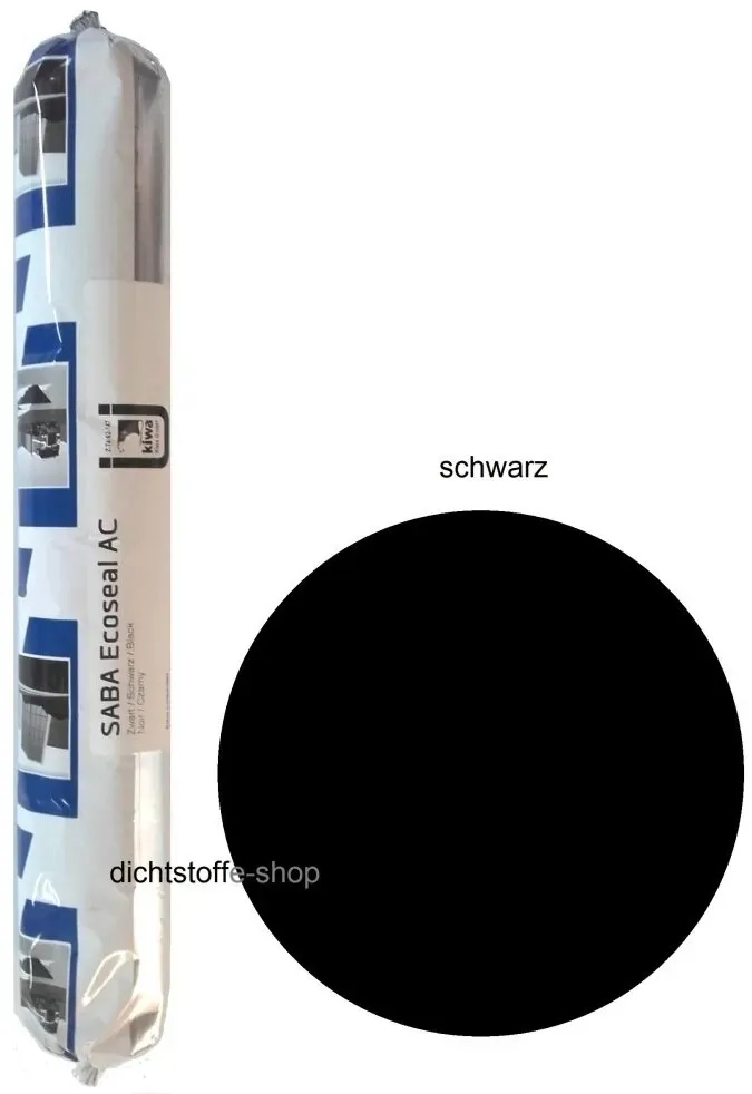 Saba Ecoseal AC 1K MS Polymer Dichtstoff 600ml Beutel schwarz