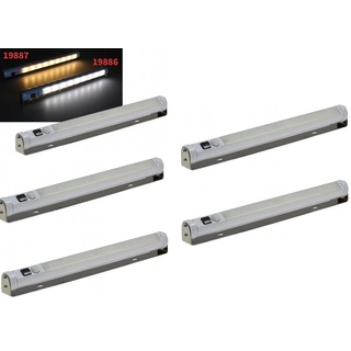 ChiliTec LED Unterbauleuchte Bewegungsmelder Batterie Schrankleuchte weiß 19886