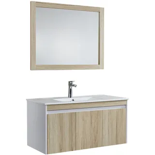 Hti-Living Badmöbel-Set 1-tlg. Eiche