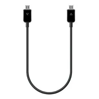 Samsung Power Sharing Cable EP-SG900 - USB-Ladekabel - Mikro-USB Typ B (nur Strom) (M) bis Mikro-USB Typ B (nur Strom) (M) - 30 cm - Schwarz - für Galaxy S5