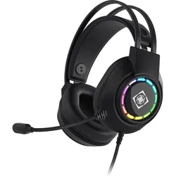 Deltaco USB - Wired Gaming Headset (Kabelgebunden), Gaming Headset, Schwarz