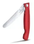 Victorinox Picknickmesser 11 cm | Kompaktes Klappmesser mit Wellenschliff für unterwegs Rot