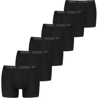 Puma Herren 6er Pack BASIC BOXER 6P ECOM Schwarz L