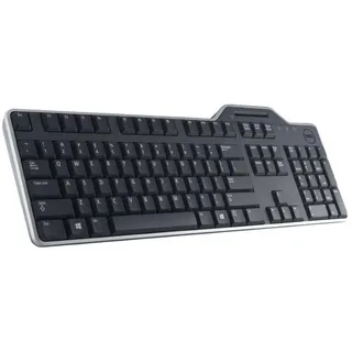 NEUE Dell SmartCard Tastatur KB813 USB Schwarz + OEM Aufkleber