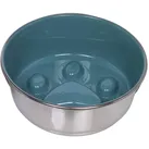 Anti-Schling Edelstahlnapf PAW, rutschfest, graugrün, 20 cm 1,60 ltr, 1 Stück