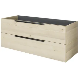 Pelipal Waschbeckenunterschrank Quantum 07 Polar Pinie Quer 120 cm 2 Auszüge