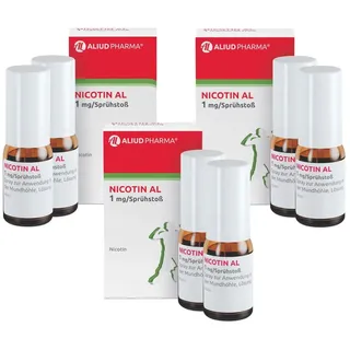 Nicotin AL 1 mg/ Sprühstoß Spray Dreierpack 3X2 St
