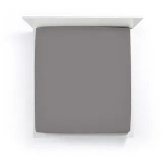 Spannbettlaken Bella Donna Jersey-Elasthan 200 x 220 - 200 x 240 cm Grau