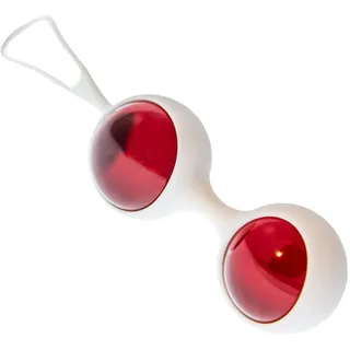 GLASSVIBRATIONS Liebeskugeln Intensiv rot/weiß Ø 3cm