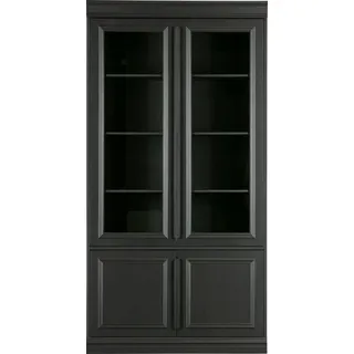 Woood Vitrine Organize aus Kiefernholz, schwarz