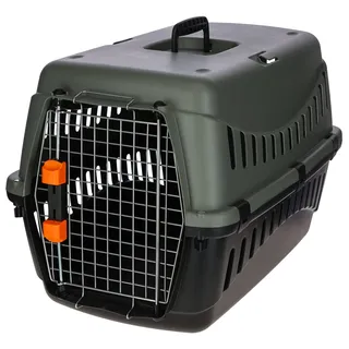Kerbl Flugzeug-Tiertransportbox Eco Katzen-Flugbox, 60x40x38,5cm
