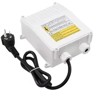 Brunnenpumpe Schaltbox Tiefbrunnenpumpe motorschutzschalterbox elektrische Anschlussbox Schaltkasten Control Box 370-2200 Watt (550W, 30uf, 8A)