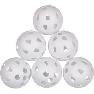 Masters GO White Masters Airflow Übungsbälle, Unisex, 6 Stück