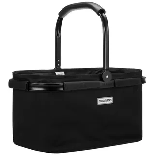 anndora Einkaufskorb FULL BLACK 22 Liter Picknickkorb - Schwarz