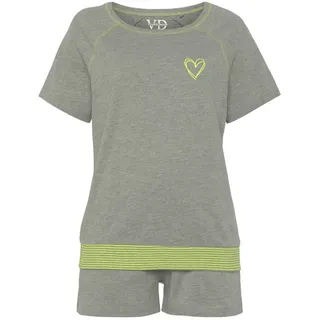 VIVANCE DREAMS Damen Shorty hellgrau-meliert Gr.52/54