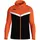 Trainingsjacke mit Kapuze Kinder 807 schwarz/neonorange 128