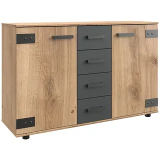 deinbett Sideboard Malmö ¦ holzfarben ¦ Maße (cm): B: 130 H: 83 T: 41.0