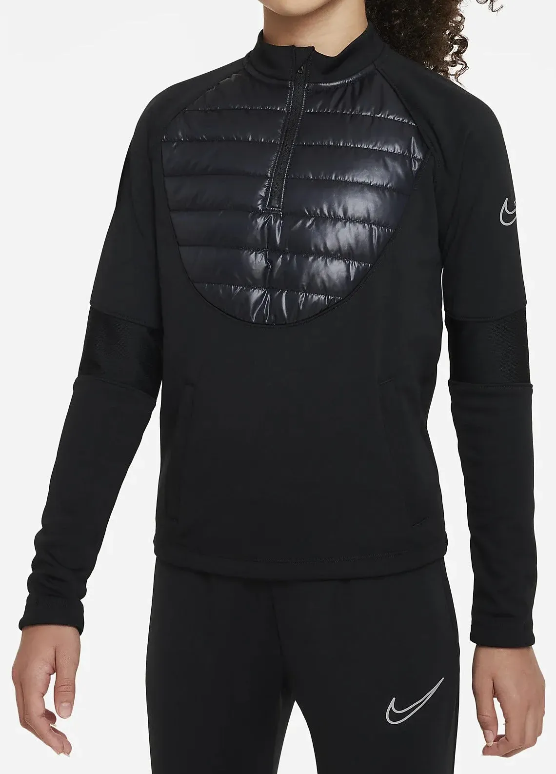 Nike Therma-FIT Academy Winter Warrior Kinder Sport-Oberteil schwarz - XS