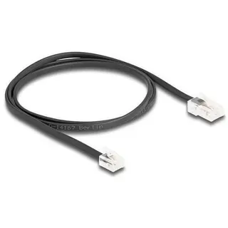 DeLock Telefonkabel RJ-45 Stecker RJ-11 Stecker schwarz,