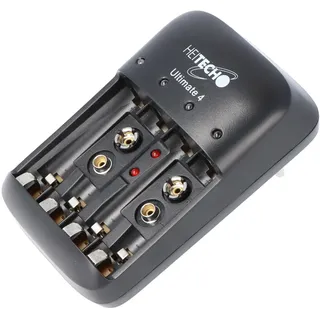 Heitech Stecker-schnell-Ladegerät Ultimate 4 mit Einzelschacht-Überwachung, Erhaltungsladung und Akku-Defekt-Erkennung